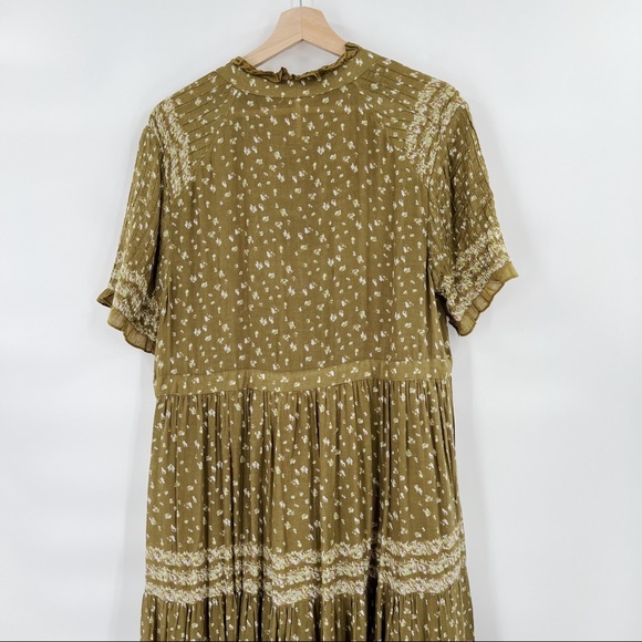 Free People rare feelings maxi green dress - Picture 4 of 8